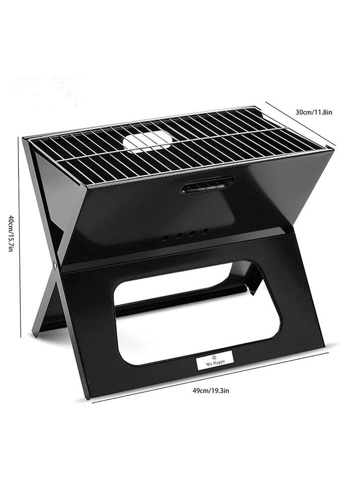 We Happy - Portable Outdoor Barbecue X Type Charcoal Grill | Foldable & Easy to Use - Image 1
