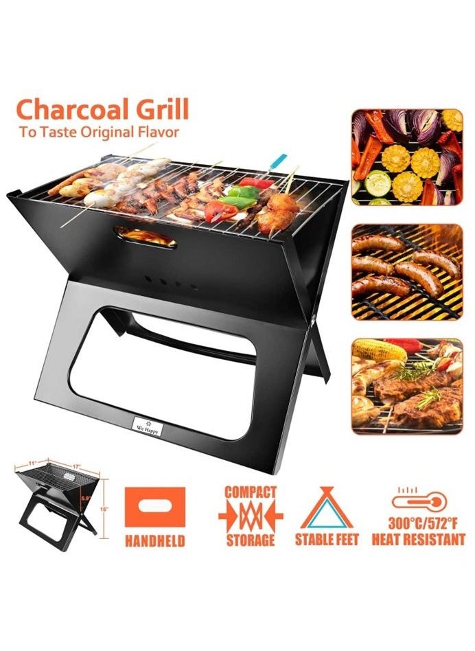 We Happy - Portable Outdoor Barbecue X Type Charcoal Grill | Foldable & Easy to Use - Image 1