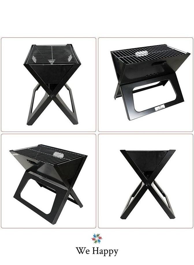 We Happy - Portable Outdoor Barbecue X Type Charcoal Grill | Foldable & Easy to Use - Image 1
