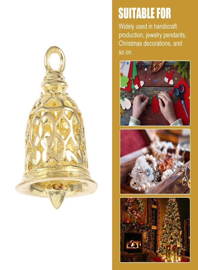 Artibetter 10pcs Brass Bell Decoration Clothes Accessories DIY Bell Decoration Hollow Bell Hanging Decoration Delicate Bell Hanging Decors - Image 5