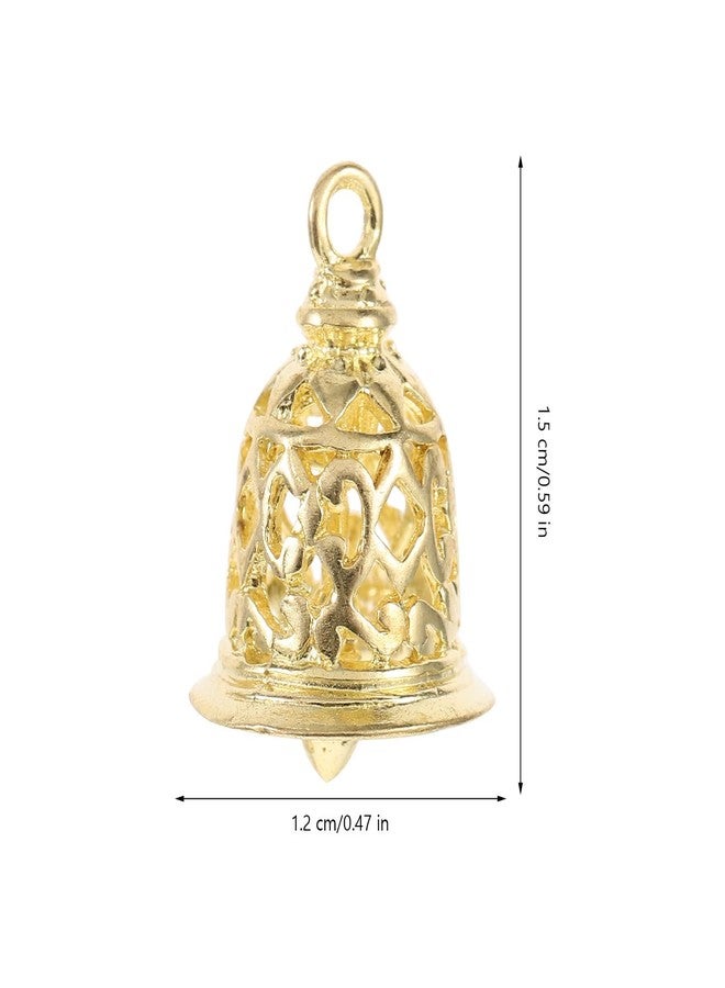 Artibetter 10pcs Brass Bell Decoration Clothes Accessories DIY Bell Decoration Hollow Bell Hanging Decoration Delicate Bell Hanging Decors - Image 4