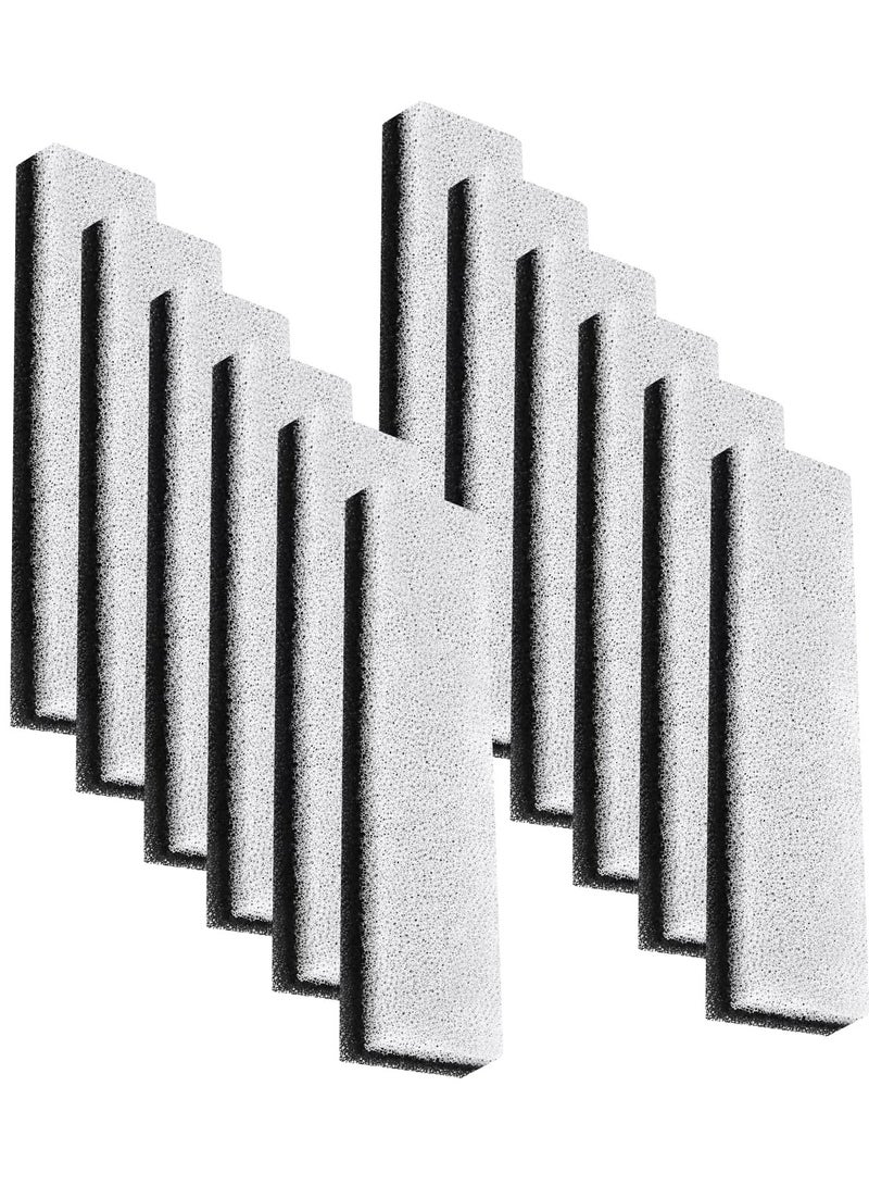 مرشح نافورة مياه الحيوانات الأليفة، فلاتر استبدال لنافورة مياه القطط متوافقة مع نافورة المياه WF020، بيضاء وشفافة، 12 قطعة - Image 1