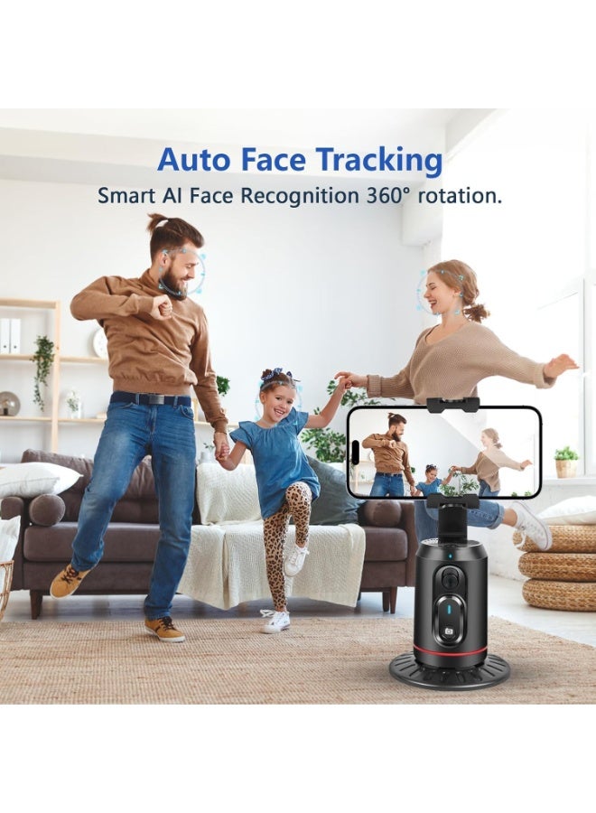 TYCTIX Auto Face Tracking Tripod, No App, 360 Rotation Phone Camera Mount with Rechargeable Fill Light and Remote, Smart Shooting Holder for Vlog, Streaming, Video, Tiktok - Image 5