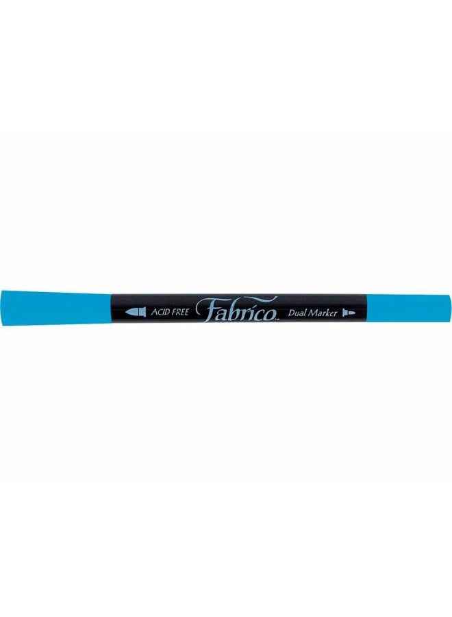 Tsukineko Fabrico Fabric Duel Ended Marker - Cerulean Blue - Image 3