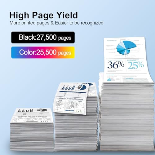 SAIBOYA TN-321 TN321 Toner Cartridge Compatible Konica Minolta Bizhub TN321 C224e C364e C284e C224 C284 C364 Printers Toner (4Pack,Black Yellow Cyan Magenta) - Image 3