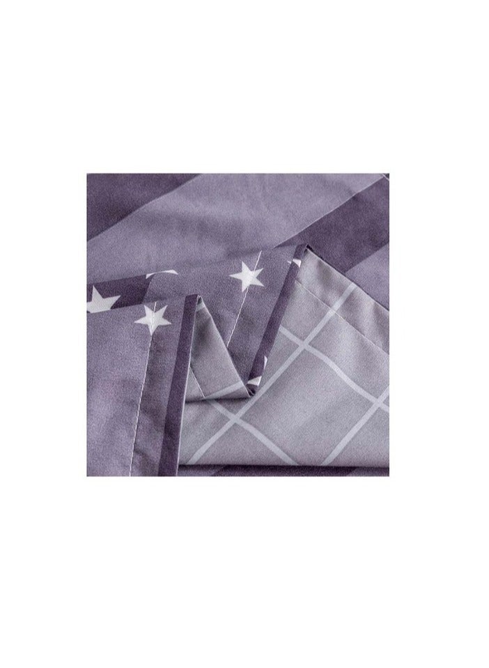 PROMASS 6-Piece King Size Duvet Cover Set Microfibre Comet 1 Duvet Cover 220x240 cm, 1 Fitted Sheet 200x200+25 cm, 4 Pillow Cases 48x74cm Multicolour - Image 4