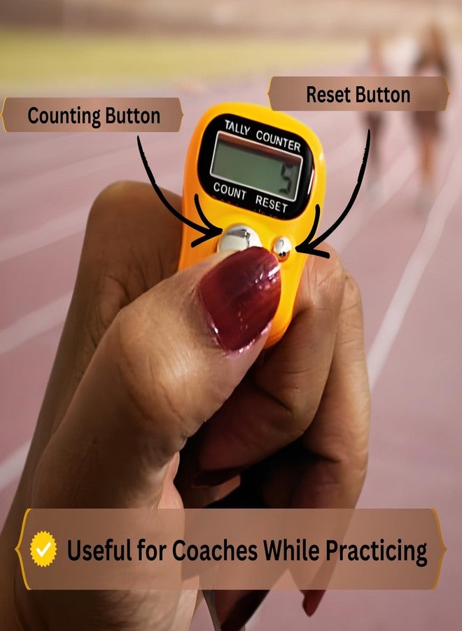 KITTER Mantra Jaap Counter for Chanting Mantra Tally Counter, 5-Digit Finger Ring with LCD Display & Reset Button, Handheld Counter for Meditation, Jap, Sports, Knitting, Classroom Use (Random Colour) - Image 2