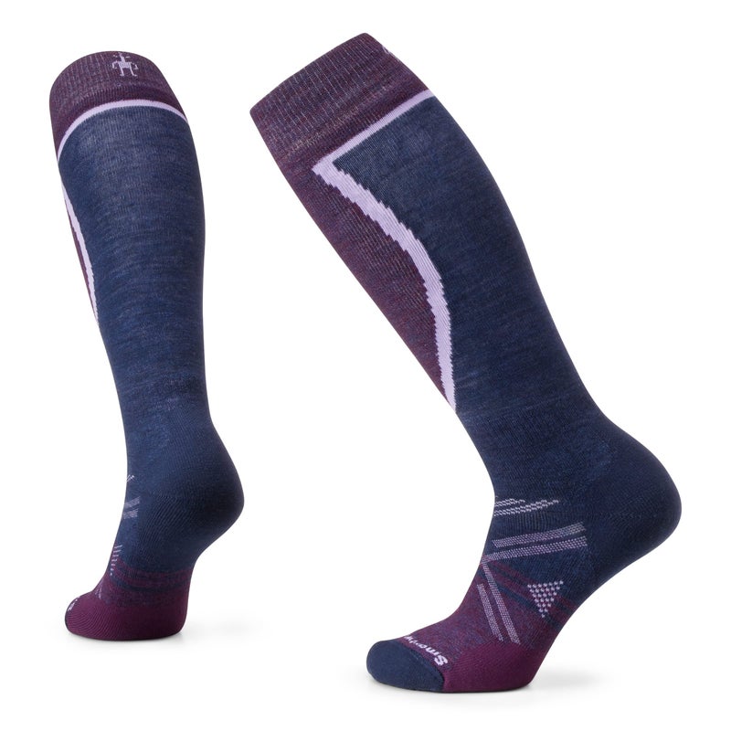 Smartwool Women's Ski Full Cushion OTC Socks, Purple Iris, Large - Image 1