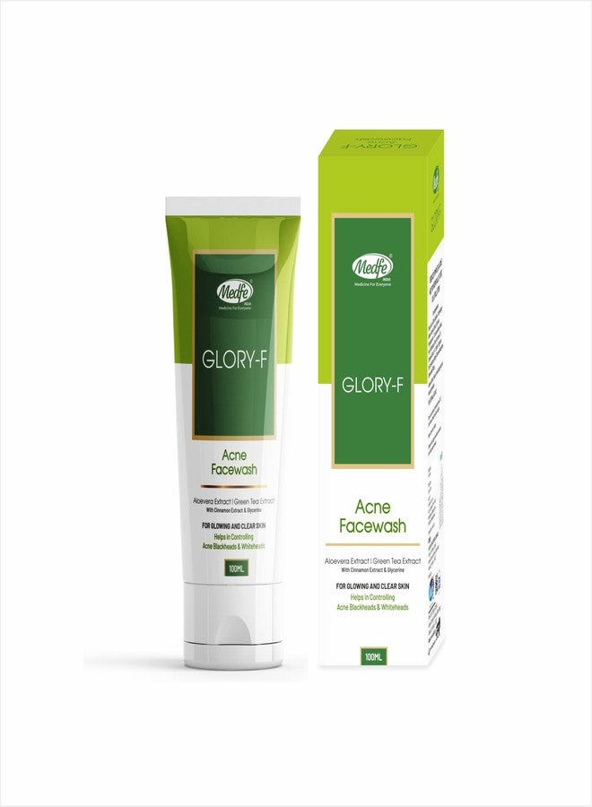 Medfe Glory F Acne Face Wash | Control Acne Blackheads and Whiteheads | For Oily & Acne Prone Skin | Prevents Pimples For Men & Women | 100 ML - Image 1