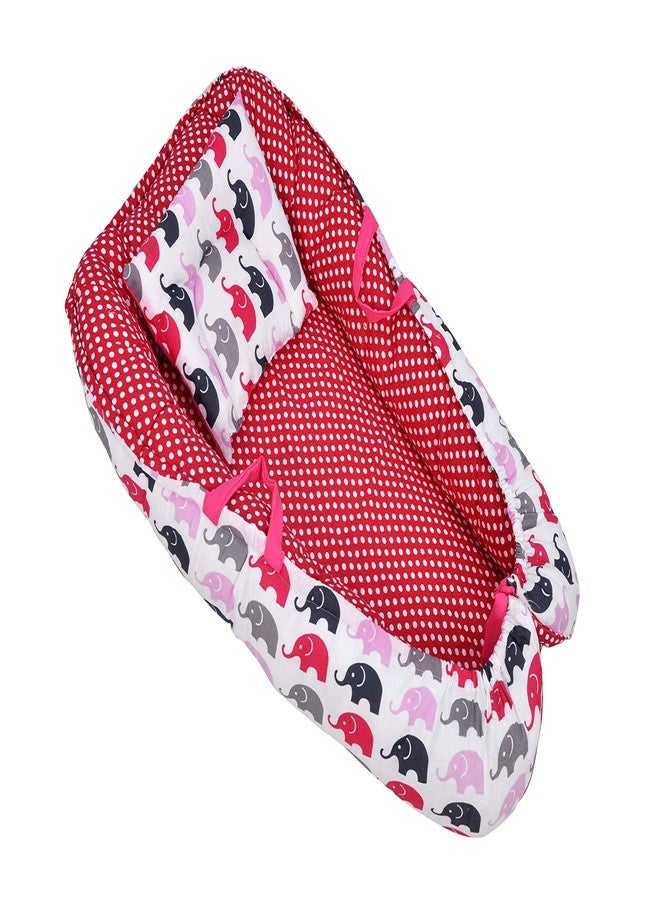 Soul Fiber by Urban Space 100% Cotton Reversible Baby Bedding Set with Pillow, Warm Bedding, ele Pink