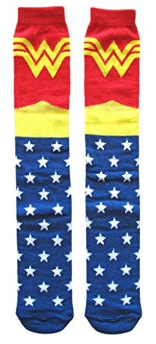 Hyp DC Comics Classic Wonder Woman Knee High Socks Shoe Size 4-10 - Image 5