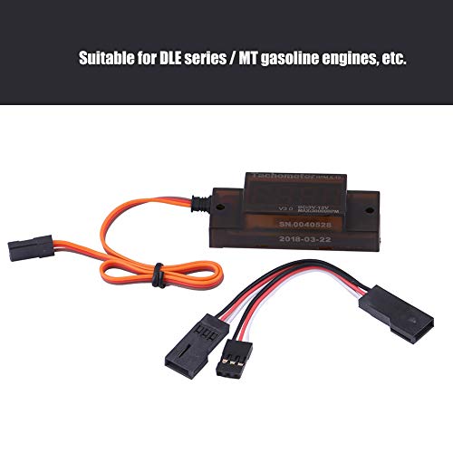 Estink عداد دورات الإشعال RC، لوحة دوائر كهربائية سوداء، ملحقات RC، عداد دورات مصغر V5.0 بديل لمقياس DLE لسلسلة محركات البنزين، 2.13 × 0.79 × 0.59 بوصة - Image 4