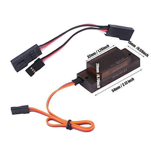 Estink عداد دورات الإشعال RC، لوحة دوائر كهربائية سوداء، ملحقات RC، عداد دورات مصغر V5.0 بديل لمقياس DLE لسلسلة محركات البنزين، 2.13 × 0.79 × 0.59 بوصة - Image 5