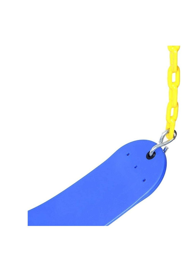 Excellence - Excellence RBW TOYS Garden RBW TOYS Swing Seat Set with Chains Snap Hooks Playground Yard Gym Swing Kids Toy Blue - Image 1