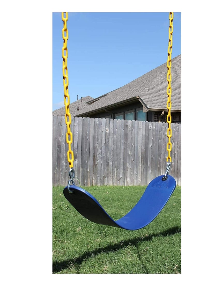 Excellence - Excellence RBW TOYS Garden RBW TOYS Swing Seat Set with Chains Snap Hooks Playground Yard Gym Swing Kids Toy Blue - Image 1