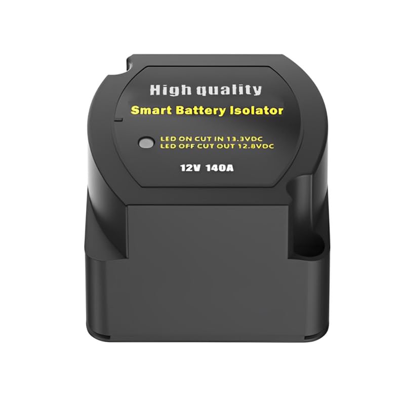 Jtron مجموعة عزل البطارية الذكية المزدوجة Jtron 12V 140 أمبير - VSR - مرحل حساس للجهد لشحن البطارية التلقائي للسيارة، المركبة، RV، ATV، UTV والقارب - Image 5