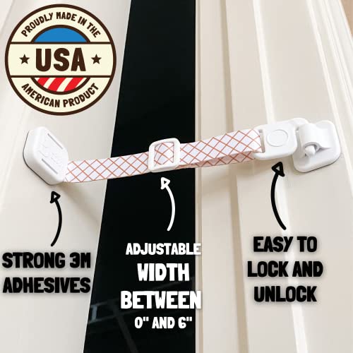Door Buddy Pet Door Latch for Cats. Adjustable Cat Door Strap. Dog Proof Litter Box & Feeding Station Without Pet Gate. Most Customizable Cat Door Holder for Interior Door. (1, Caramel Strap) - Image 4