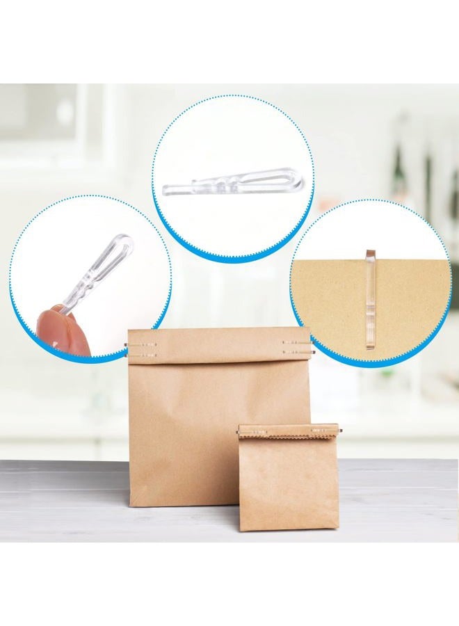 SBYURE 500 PCS U Shape Clear Durable Plastic Alligator Clips Transparent Plastic Shirt Clips with Teeth for Ties, Pants,Shirts Hold Garments in Place - Image 3