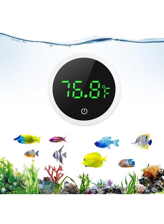 Ankilo Upgraded Aquarium Thermometer, Wireless Digital Fish Tank Thermometer LED Display ±1°F, 5S Refresh Speed, Stick-on Thermometer for Aquariums, Glass Containers - Image 1