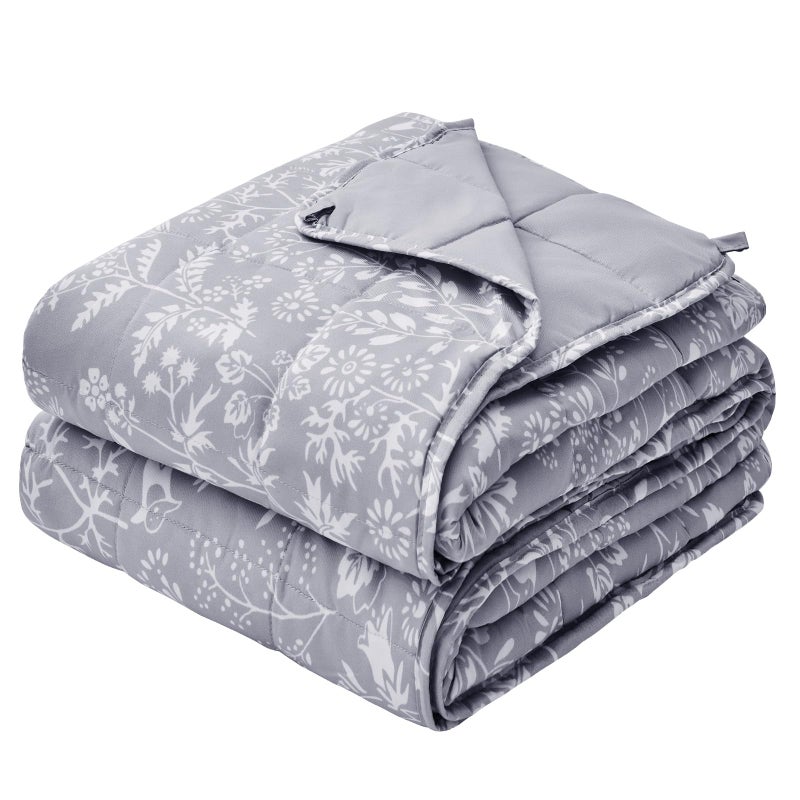 yescool Weighted Blanket for Adults (20 lbs, 60â€ x 80â€, Pearl Grey) Cooling Heavy Blanket for Sleeping Perfect for 190-210 lbs, Queen Size Breathable Blanket with Premium Glass Bead, Machine Washable - Image 1