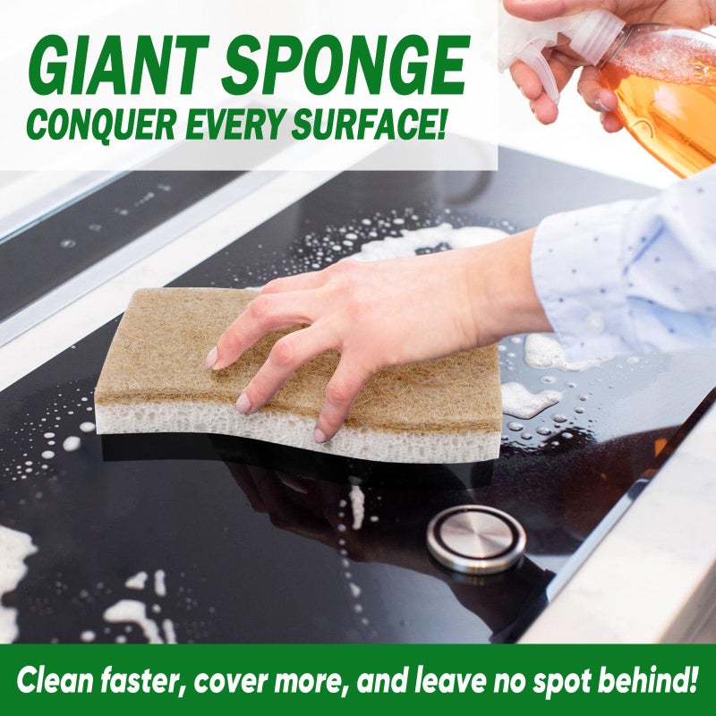 AIDEA XL Sponges Kitchen, 12Count, Non-Scratch Dish Sponges, Large Natural Sponge for Non Stick Cookware, Cellulose Cleaning Sponge for Dishes, Bathroom, Household - Image 3