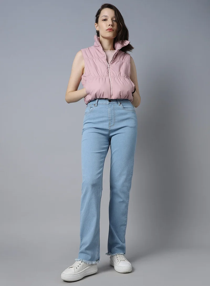 Women Straight Fit Indigo Jeans