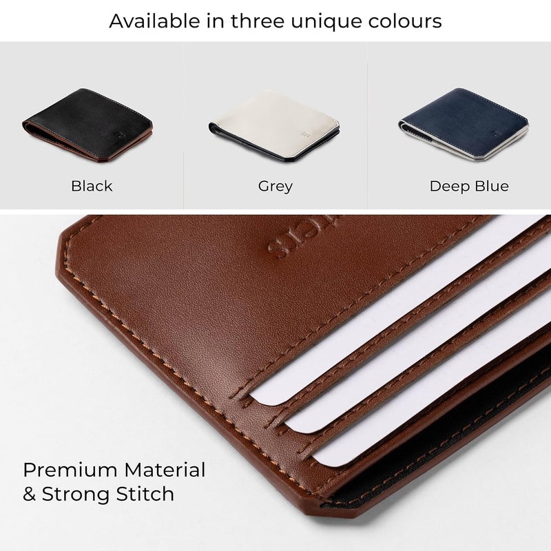 scarters Faux Leather Abundance Wallet For Men | Rfid Protected | Mindful Microfibre | 6 Card Slots & 2 Hidden Pockets | 15 Month Warranty (Black) - Image 4