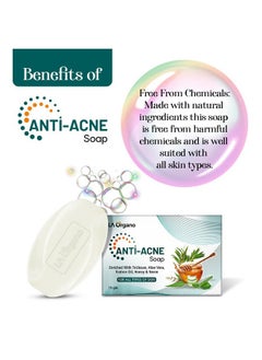 LA Organo LA Organo Anti Acne Soap For Remove Acne, Blemishes, Scars, Pimples, Dark Spots for All Skin (Pack of 6)  - Image 2
