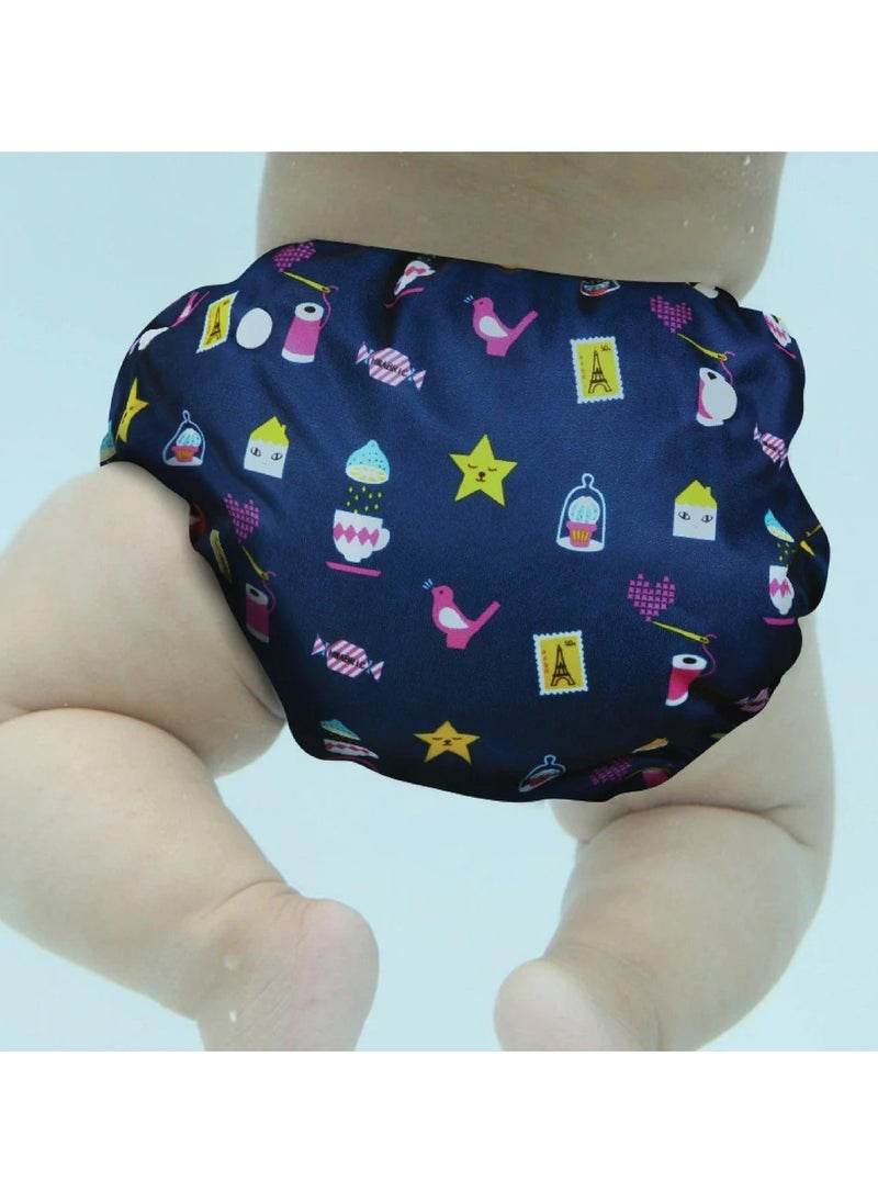 Polka Tots Polka Tots Reusable Swim Diaper - Icons  - Image 2