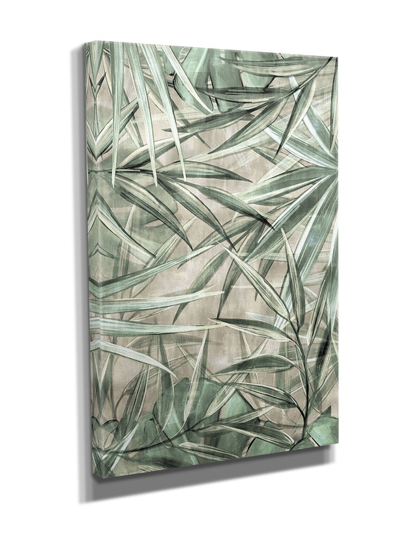 مودكلاس لوحة جدارية كانفس بتصميم ورق شجر - Image 2