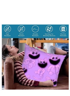 Y&D Smiling Critters Throw Pillow Covers,Case Cover Square Cushion Cover,Smiling Critters Cartoon peripheral,Animal Cushion Covers Pillow Case Cover for Sofa Car Bedroom Home Decor  - Image 3