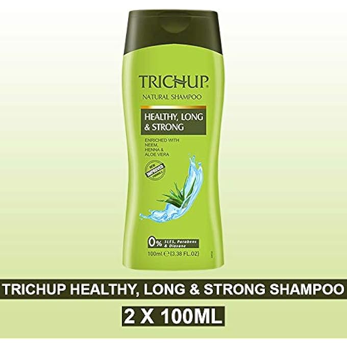 TRICHUP PACK OF 2 - HERBAL SHAMPOO - HEALTHY, LONG & STRONG - 100ML - Image 2