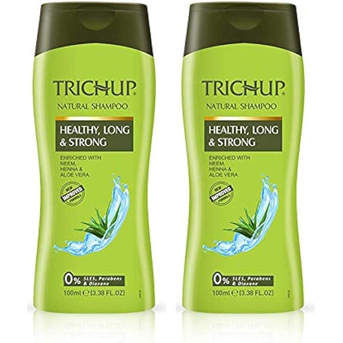 TRICHUP PACK OF 2 - HERBAL SHAMPOO - HEALTHY, LONG & STRONG - 100ML - Image 1