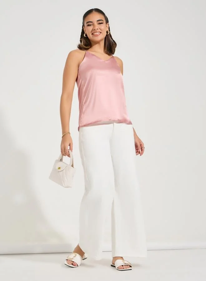 Styli Styli Solid Satin Cami