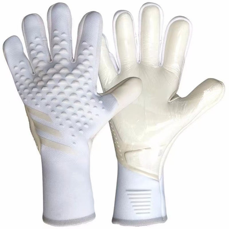 Generic 2024 Kids Pro Soccer Goalie Gloves White fish scale model 