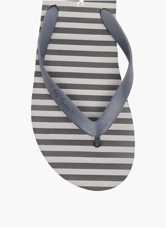 لي كوبر Mens Printed Thong Slippers