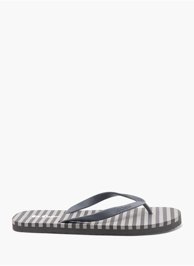Lee Cooper - Mens Printed Thong Slippers - Image 1