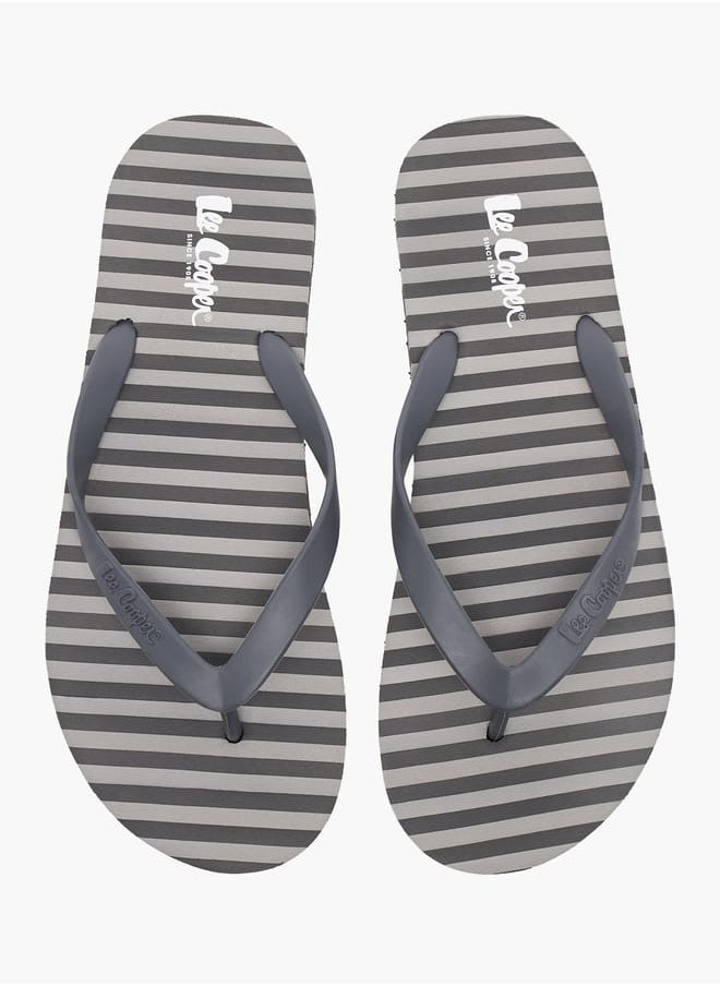 Lee Cooper - Mens Printed Thong Slippers - Image 1