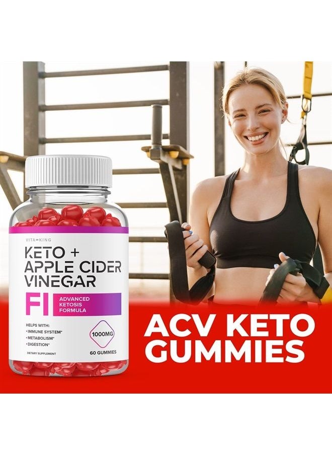 Vitaking - F1 Keto + ACV Gummy F1 Keto Gummies for Weight Loss F1 Keto ACV Gummies F1 Keto+ACV Gummy Advanced Ketogenic Formula (60 Gummies) - Image 1