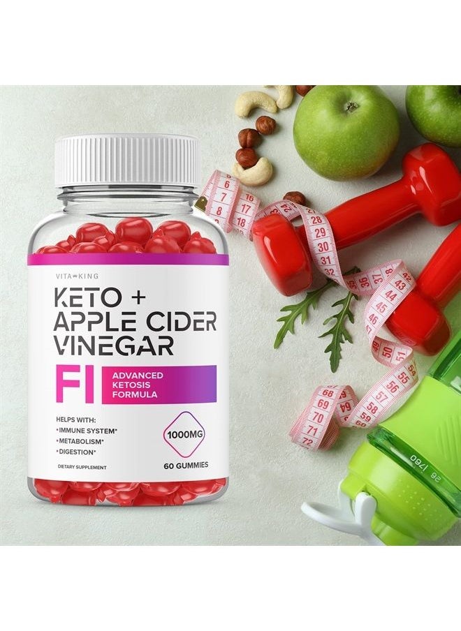 Vitaking - F1 Keto + ACV Gummy F1 Keto Gummies for Weight Loss F1 Keto ACV Gummies F1 Keto+ACV Gummy Advanced Ketogenic Formula (60 Gummies) - Image 1