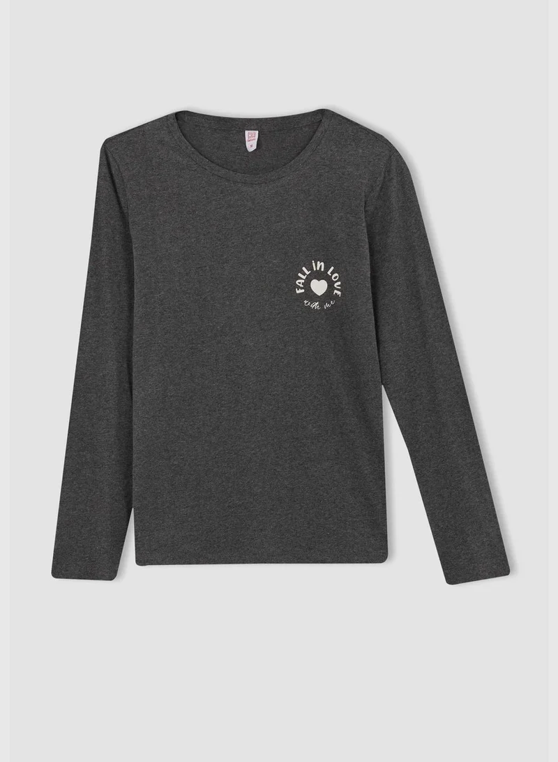 DeFacto 2 Pack Woman Regular Fit Crew Neck Long Sleeve Homewear Knitted Sets