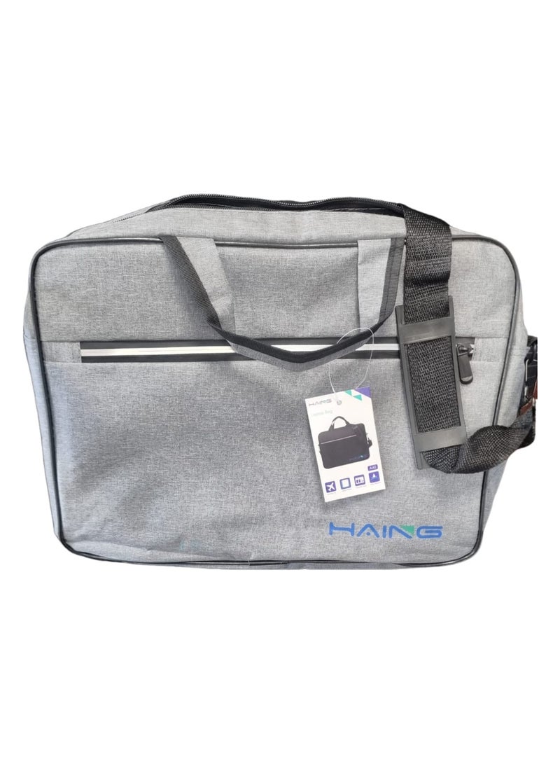 Haing Laptop Bag – 14.1” Water-Resistant Travel & Work Case with Accessory Organizer (A40 Sleek Grey) - Image 2