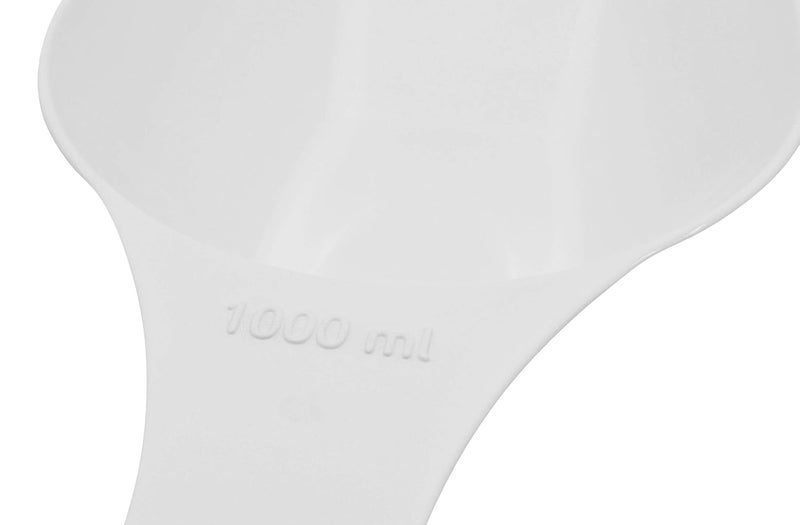 EISCO Scoop, 1000ml (33.8oz) - Polypropylene Plastic - Flat Bottom - Excellent for Measuring & Weighing - Autoclavable - Image 3