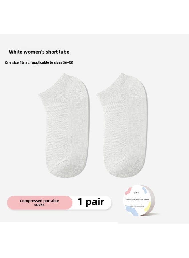 Buddy High Disposable Bed Sheet Quilt Cover Pillowcase Quilt Cover Four-piece Set Travel Hotel Double Bed Supplies Dirty-Color:Disposable Compression Socks For Women With Short Tube-white  - Image 1