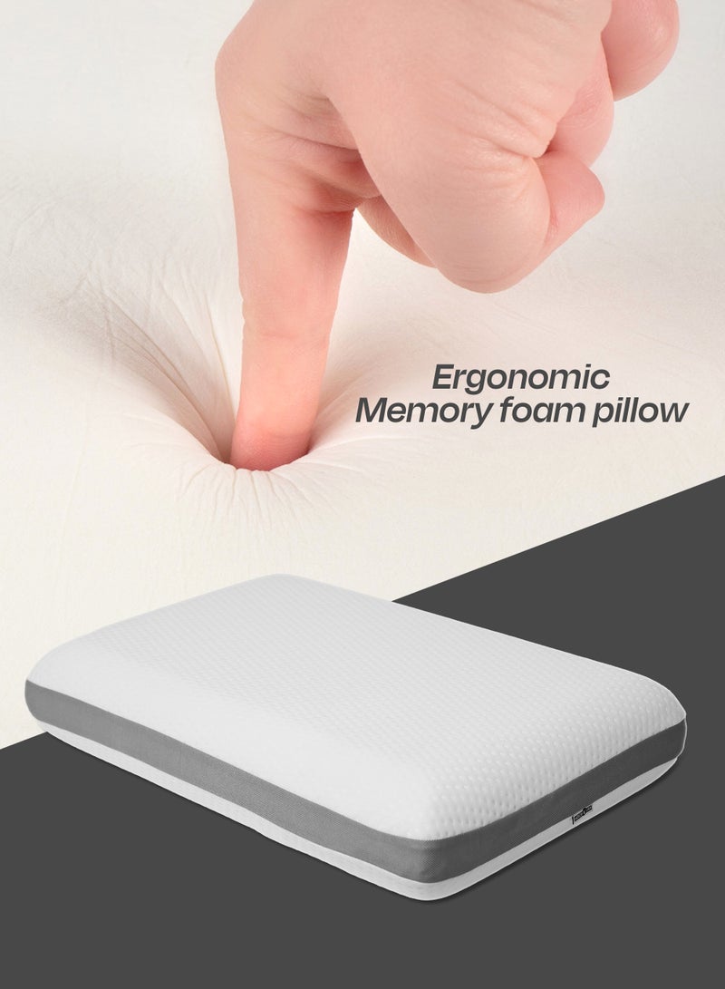 أميريكان لينين وسادة كلاسيكية واقية من إسفنج الذاكرة لتقويم العظام - Image 4