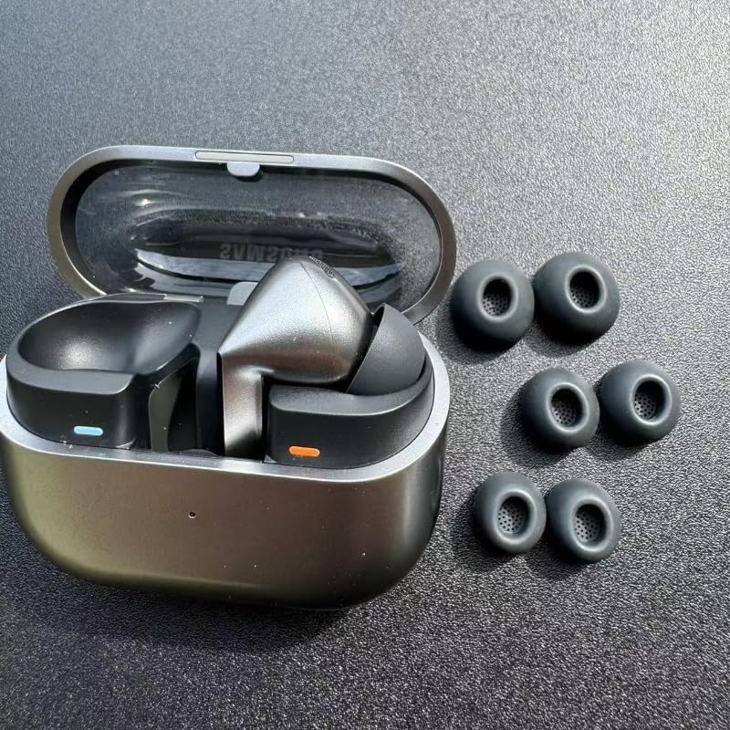 JNSA Replacement for Galaxy Buds3 Pro Earbuds Tips Silicone Ear Tips, Galaxy Buds 3 Pro Eartips S/M/L 3 Size 3 Pairs Upgrade Black 913b3 - Image 4