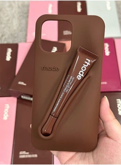 rhode Phone Case with Peptide Espresso Lip Tint, Protective Mobile Cover for iPhone 15-16 Pro & Pro Max with Lip Gloss Holder for Stylish Touch-Ups On the Go  - Image 5