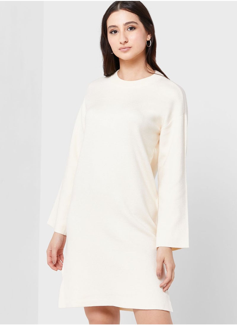 VERO MODA - Round Neck Knitted Dress - Image 1