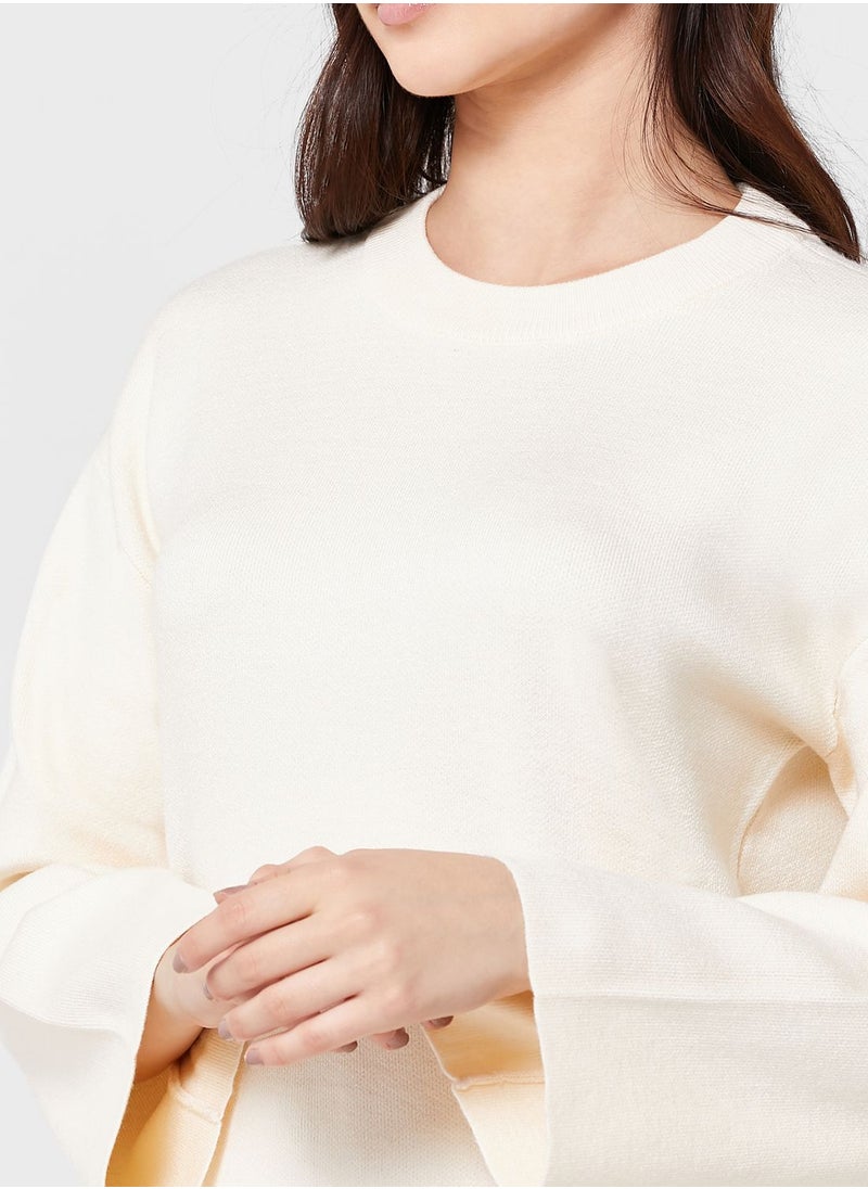 VERO MODA - Round Neck Knitted Dress - Image 1