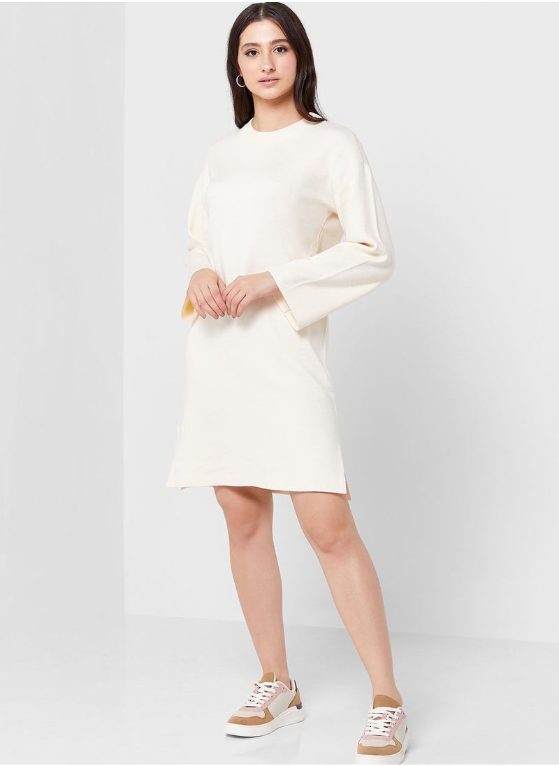 VERO MODA - Round Neck Knitted Dress - Image 1